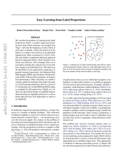 Easy Learning from Label Proportions