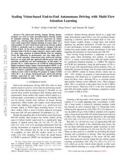 Scaling Vision-based End-to-End Driving with Multi-View Attention
  Learning