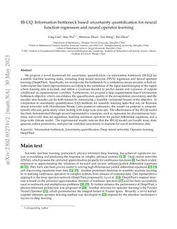 IB-UQ: Information bottleneck based uncertainty quantification for
  neural function regression and neural operator learning