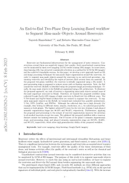 An End-to-End Two-Phase Deep Learning-Based workflow to Segment Man-made
  Objects Around Reservoirs