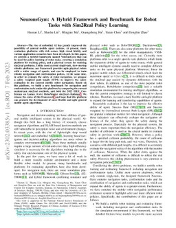 NeuronsGym: A Hybrid Framework and Benchmark for Robot Tasks with
  Sim2Real Policy Learning