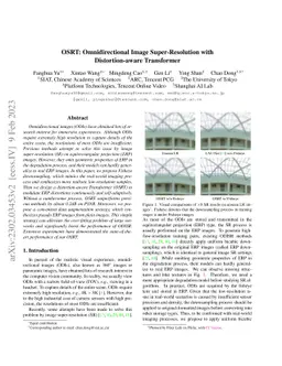 OSRT: Omnidirectional Image Super-Resolution with Distortion-aware
  Transformer
