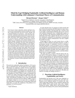 Mind the Gap! Bridging Explainable Artificial Intelligence and Human
  Understanding with Luhmann's Functional Theory of Communication