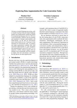 Exploring Data Augmentation for Code Generation Tasks