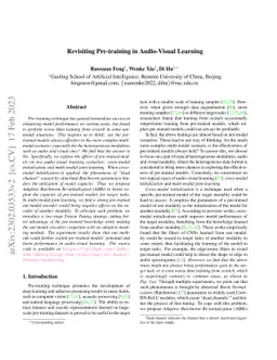 Revisiting Pre-training in Audio-Visual Learning