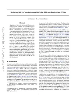 Reducing SO(3) Convolutions to SO(2) for Efficient Equivariant GNNs