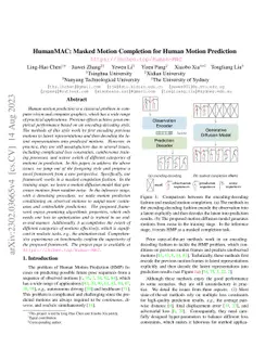 HumanMAC: Masked Motion Completion for Human Motion Prediction