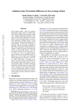 Auditing Gender Presentation Differences in Text-to-Image Models