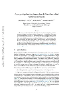 Concept Algebra for (Score-Based) Text-Controlled Generative Models