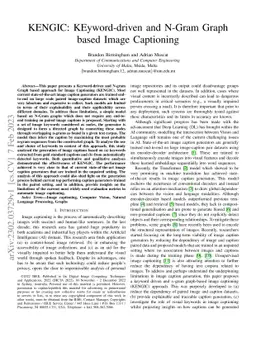KENGIC: KEyword-driven and N-Gram Graph based Image Captioning