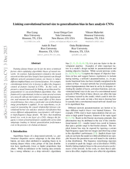 Linking convolutional kernel size to generalization bias in face
  analysis CNNs