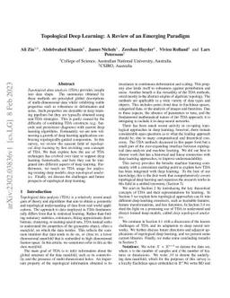 Topological Deep Learning: A Review of an Emerging Paradigm