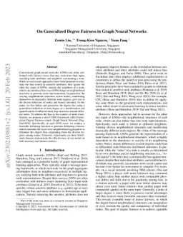On Generalized Degree Fairness in Graph Neural Networks