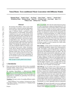 Noise2Music: Text-conditioned Music Generation with Diffusion Models
