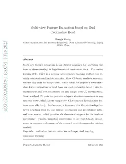 Multi-view Feature Extraction based on Dual Contrastive Head