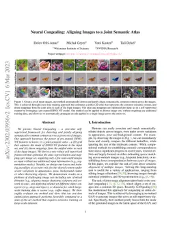 Neural Congealing: Aligning Images to a Joint Semantic Atlas