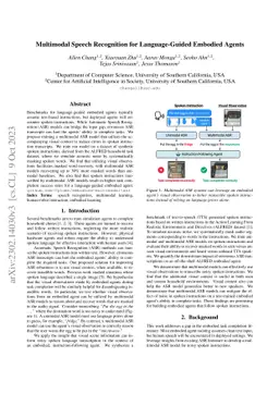 Multimodal Speech Recognition for Language-Guided Embodied Agents