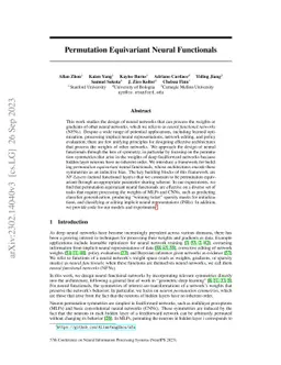 Permutation Equivariant Neural Functionals