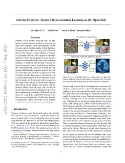 Internet Explorer: Targeted Representation Learning on the Open Web