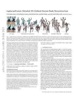 LaplacianFusion: Detailed 3D Clothed-Human Body Reconstruction