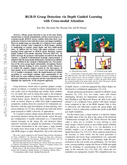 RGB-D Grasp Detection via Depth Guided Learning with Cross-modal
  Attention