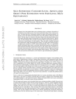 Self-Supervised Category-Level Articulated Object Pose Estimation with
  Part-Level SE(3) Equivariance