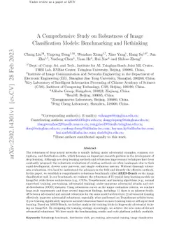 A Comprehensive Study on Robustness of Image Classification Models:
  Benchmarking and Rethinking