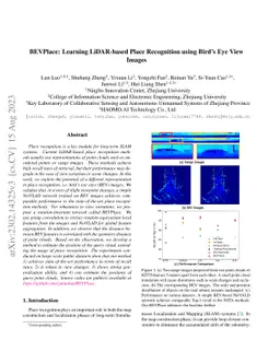 BEVPlace: Learning LiDAR-based Place Recognition using Bird's Eye View
  Images