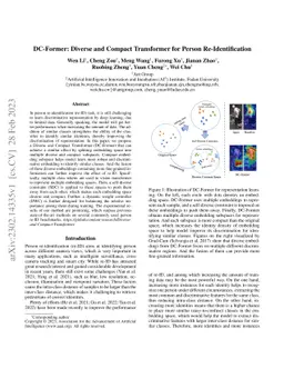 DC-Former: Diverse and Compact Transformer for Person Re-Identification