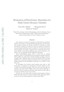 Estimation-of-Distribution Algorithms for Multi-Valued Decision
  Variables