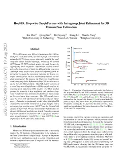HopFIR: Hop-wise GraphFormer with Intragroup Joint Refinement for 3D
  Human Pose Estimation