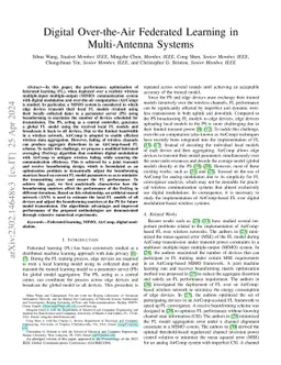 Digital Over-the-Air Federated Learning in Multi-Antenna Systems