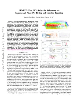 LIO-PPF: Fast LiDAR-Inertial Odometry via Incremental Plane Pre-Fitting
  and Skeleton Tracking
