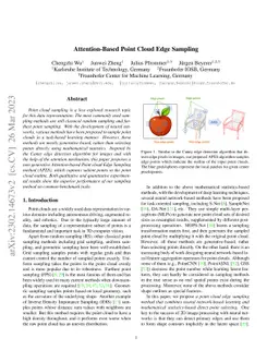 Attention-based Point Cloud Edge Sampling