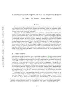 Massively Parallel Computation in a Heterogeneous Regime