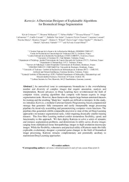 Kartezio: Evolutionary Design of Explainable Pipelines for Biomedical
  Image Analysis