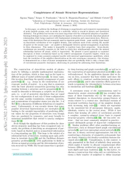Completeness of Atomic Structure Representations