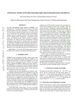 Ontology-aware Network for Zero-shot Sketch-based Image Retrieval