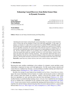 Enhancing Causal Discovery from Robot Sensor Data in Dynamic Scenarios