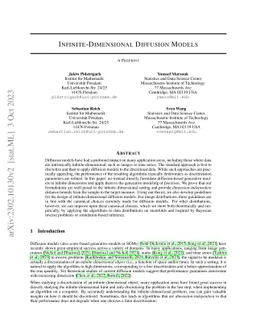 Infinite-Dimensional Diffusion Models