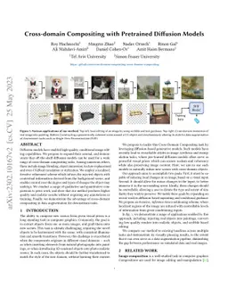 Cross-domain Compositing with Pretrained Diffusion Models