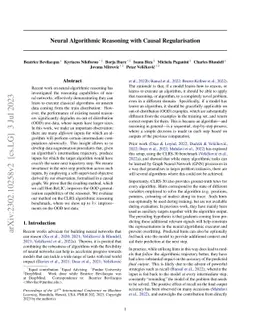 Neural Algorithmic Reasoning with Causal Regularisation