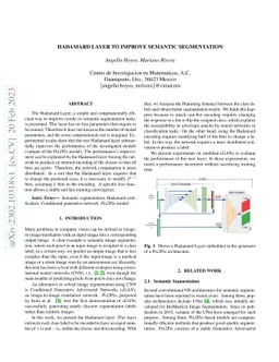 Hadamard Layer to Improve Semantic Segmentation