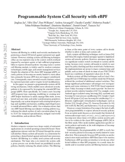 Programmable System Call Security with eBPF