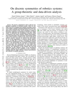 On discrete symmetries of robotics systems: A group-theoretic and
  data-driven analysis