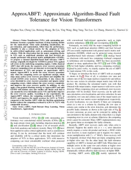 ApproxABFT: Approximate Algorithm-Based Fault Tolerance for Neural Network Processing