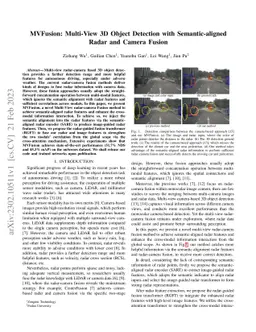 MVFusion: Multi-View 3D Object Detection with Semantic-aligned Radar and
  Camera Fusion