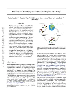 Differentiable Multi-Target Causal Bayesian Experimental Design