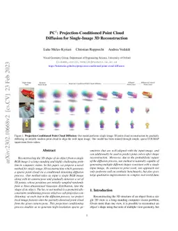 $PC^2$: Projection-Conditioned Point Cloud Diffusion for Single-Image 3D
  Reconstruction