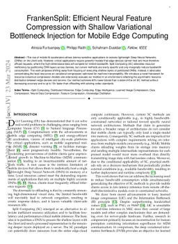FrankenSplit: Efficient Neural Feature Compression with Shallow
  Variational Bottleneck Injection for Mobile Edge Computing